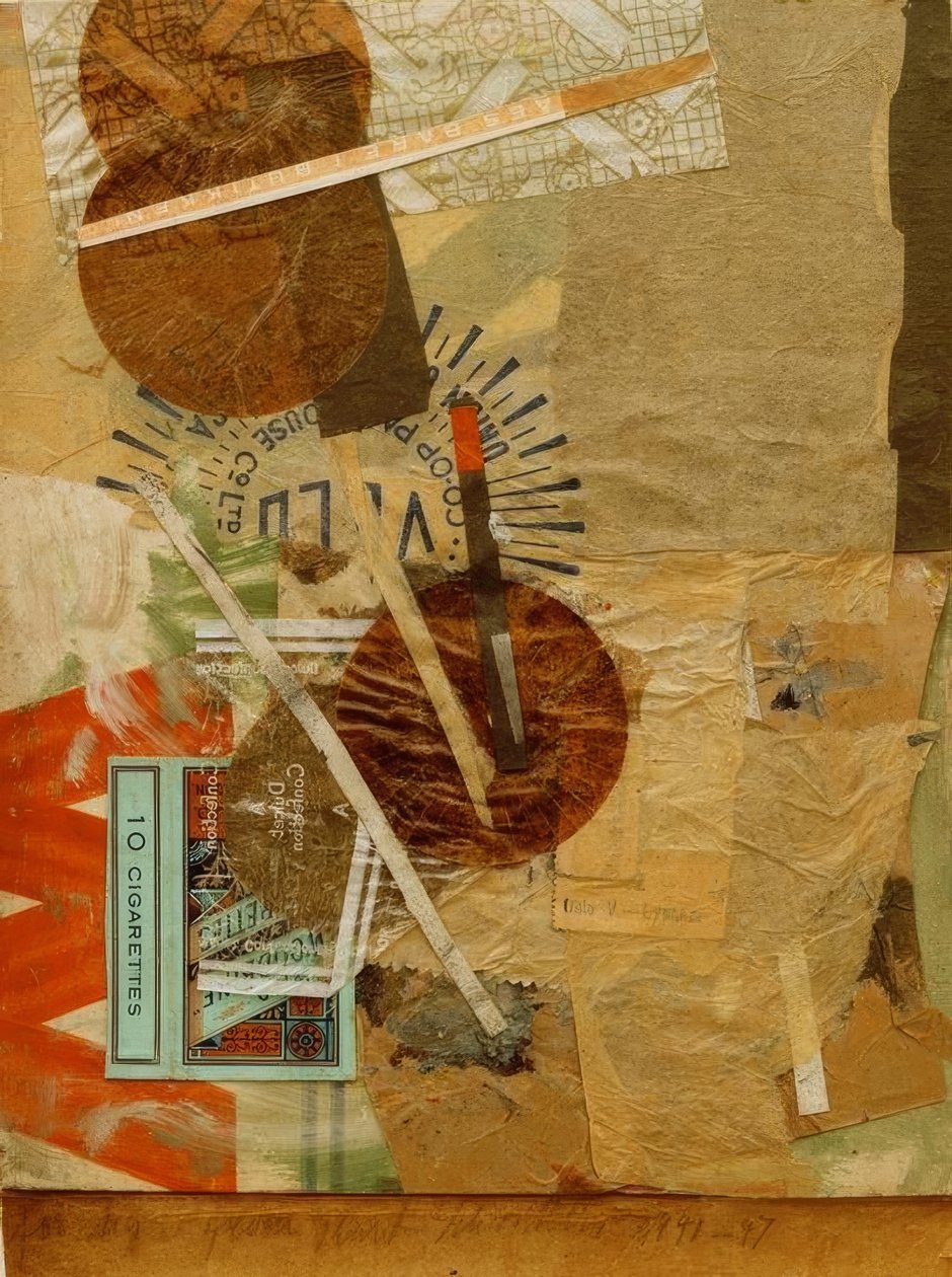 For Higu (Merzzeichnung) av Kurt Schwitters