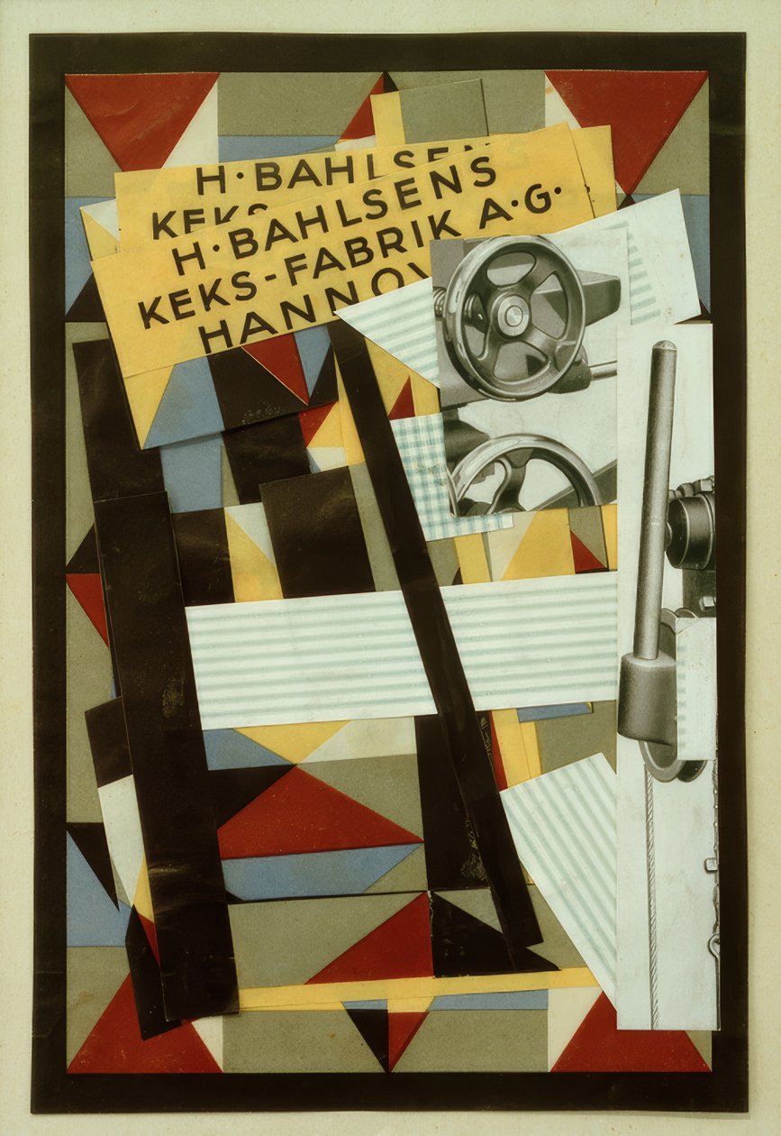 kex-stoff brann av Kurt Schwitters