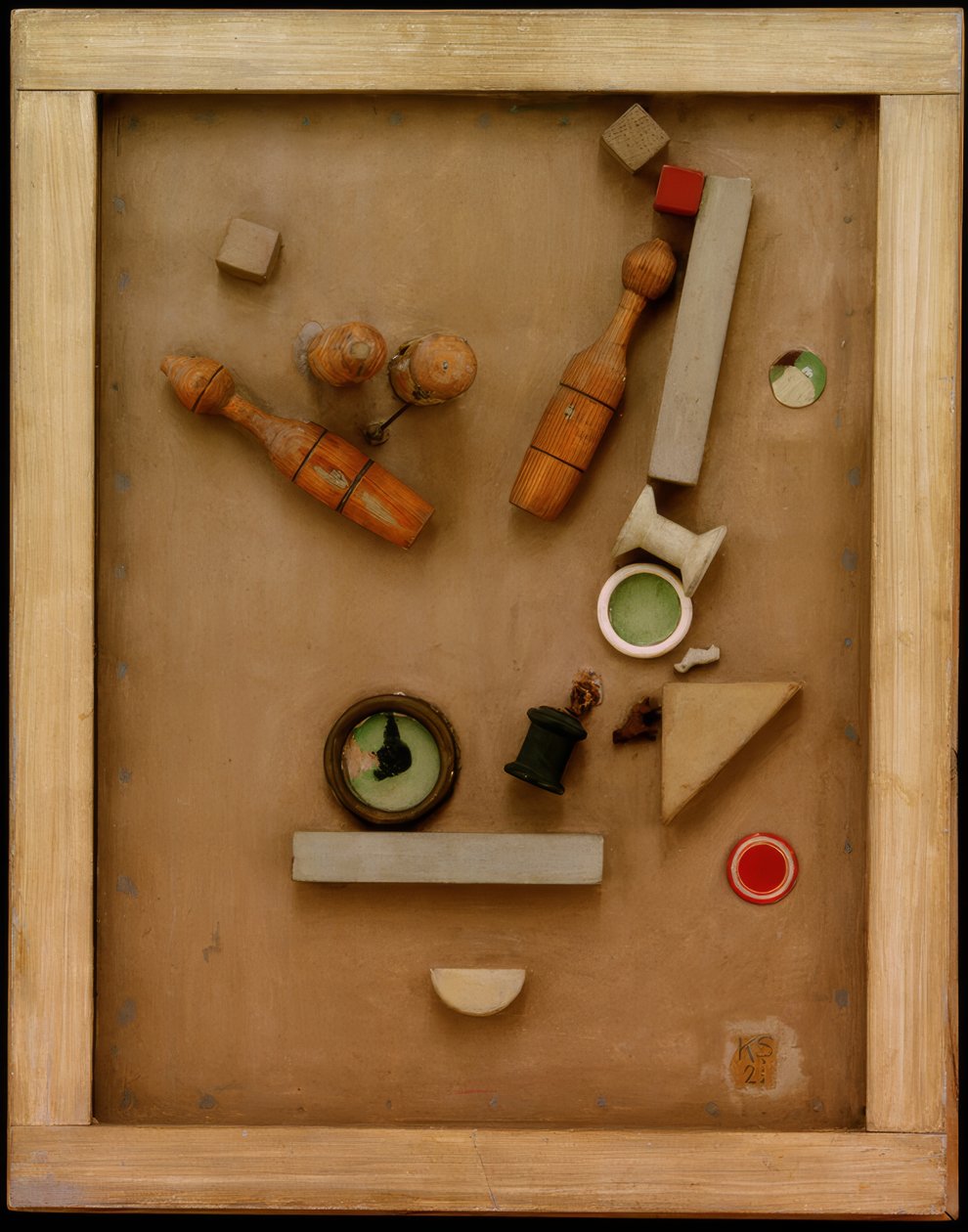 Merzbild 46 A. Kjeglebildet av Kurt Schwitters