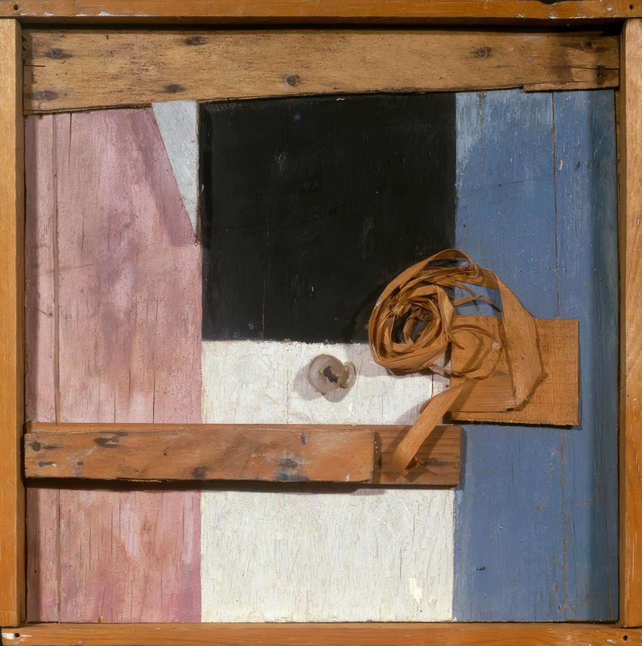 Merz bilde med stearinlys av Kurt Schwitters