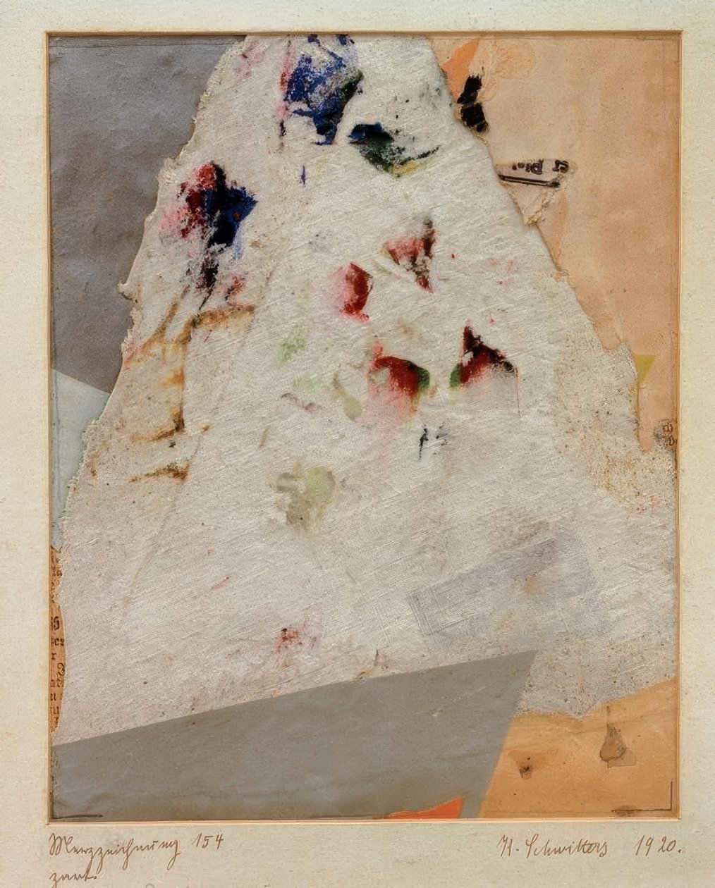 Merz tegning 154 anbud av Kurt Schwitters