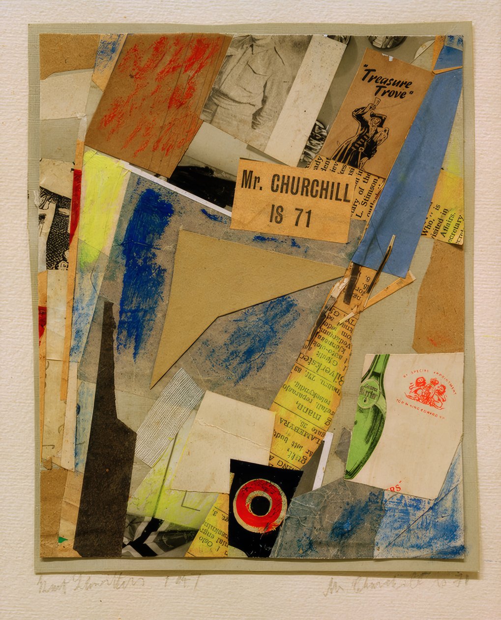 Mr. Churchill er 71 år av Kurt Schwitters