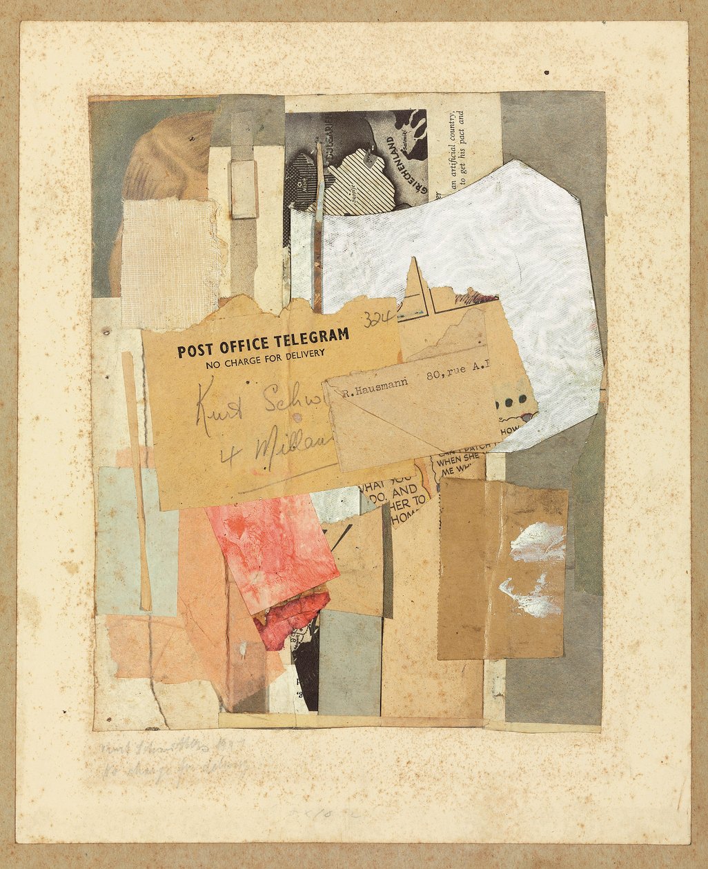 Ingen kostnad for levering, 1947 av Kurt Schwitters