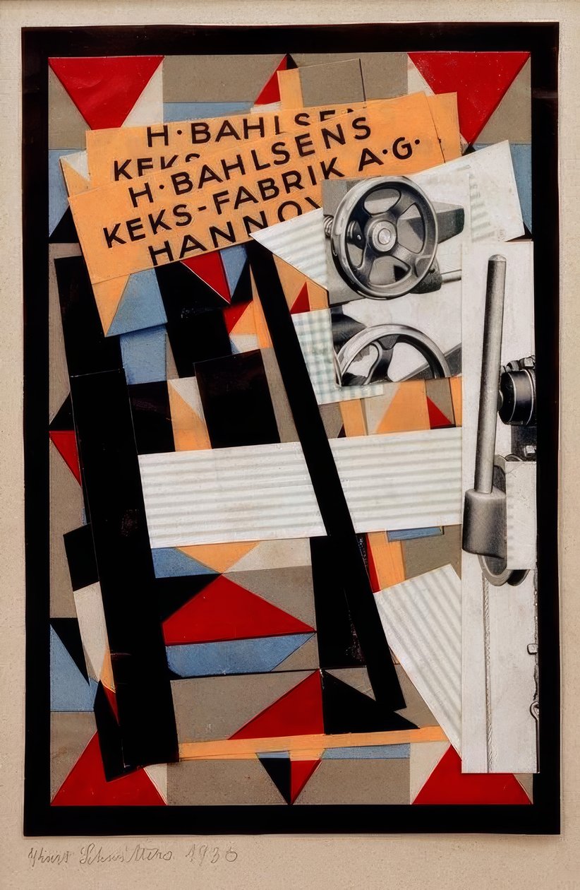 Uten tittel (H.Bahlsens kjeksfabrikk A.G.) av Kurt Schwitters