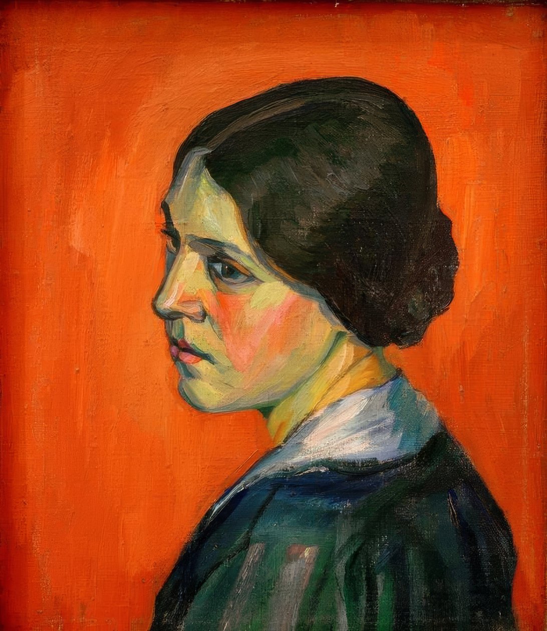 Uten tittel (portrett av Helma Schwitters) av Kurt Schwitters