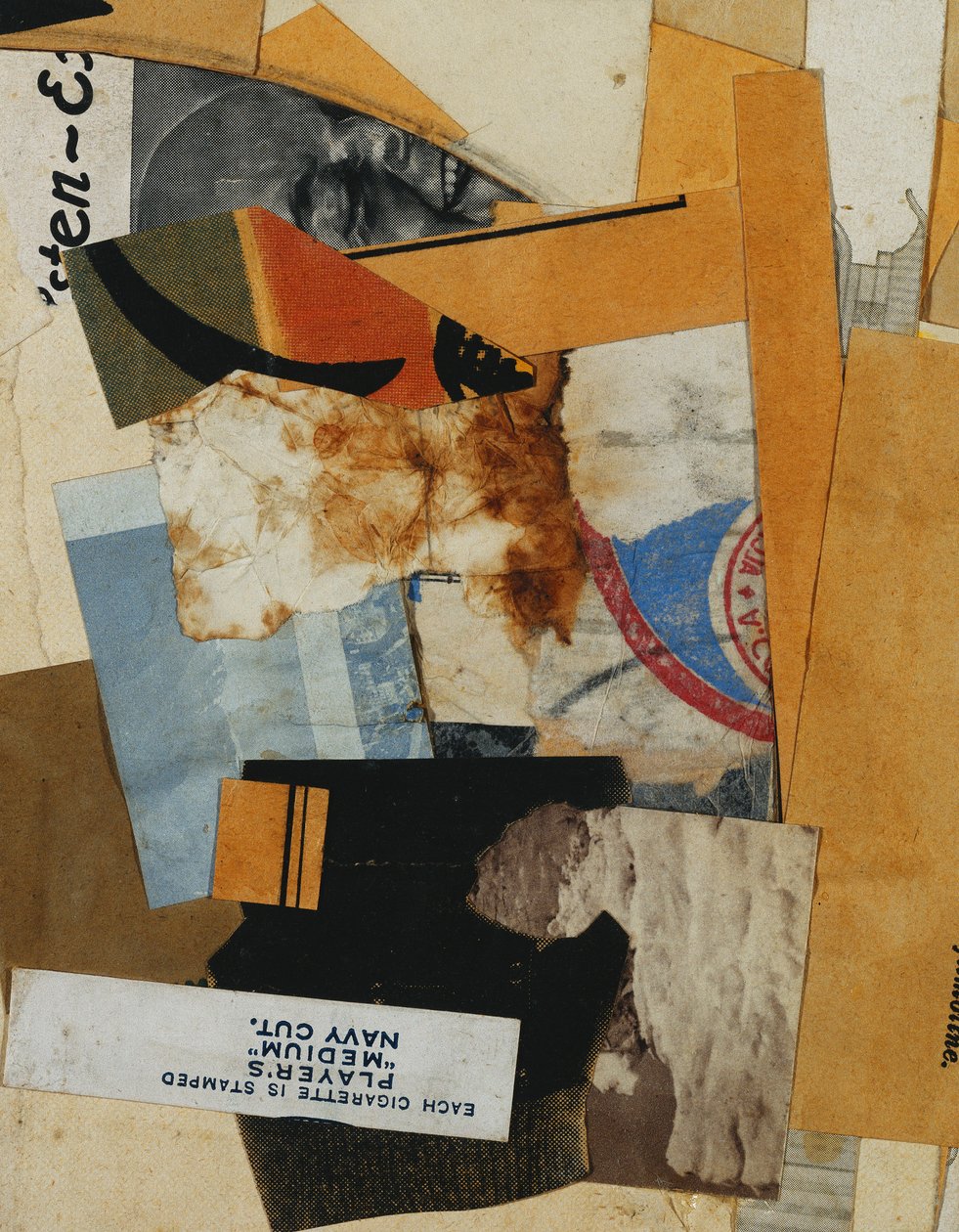 Spillere "Medium" Navy Cut, 1935 av Kurt Schwitters