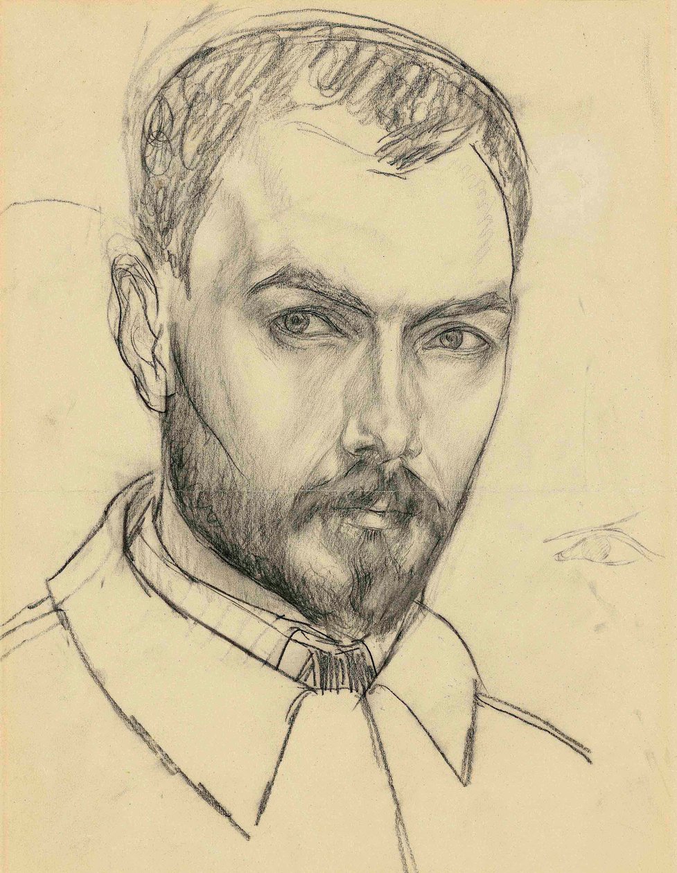 Selvportrett. av Kuzma Sergeevich Petrov Vodkin