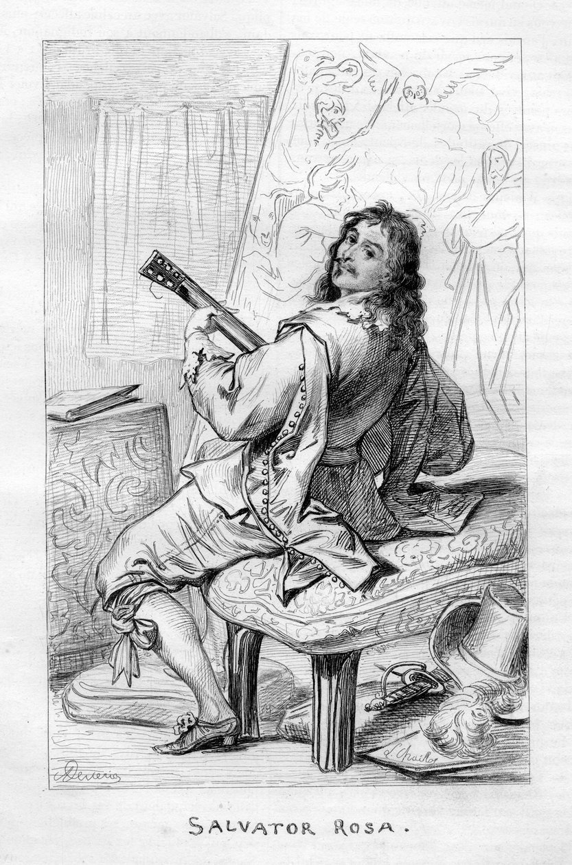 gravert portrett av «L. Chaillot» d Devéria