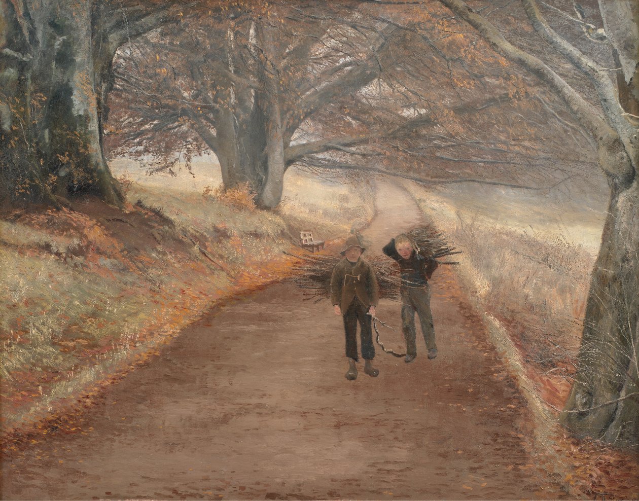 Gangsti nær Herlufsholm, Sjælland av Laurits Andersen Ring