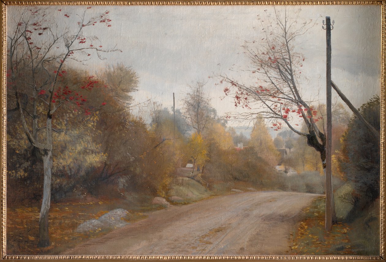 Veien ved Mogenstrup, Sjælland. Høst av Laurits Andersen Ring