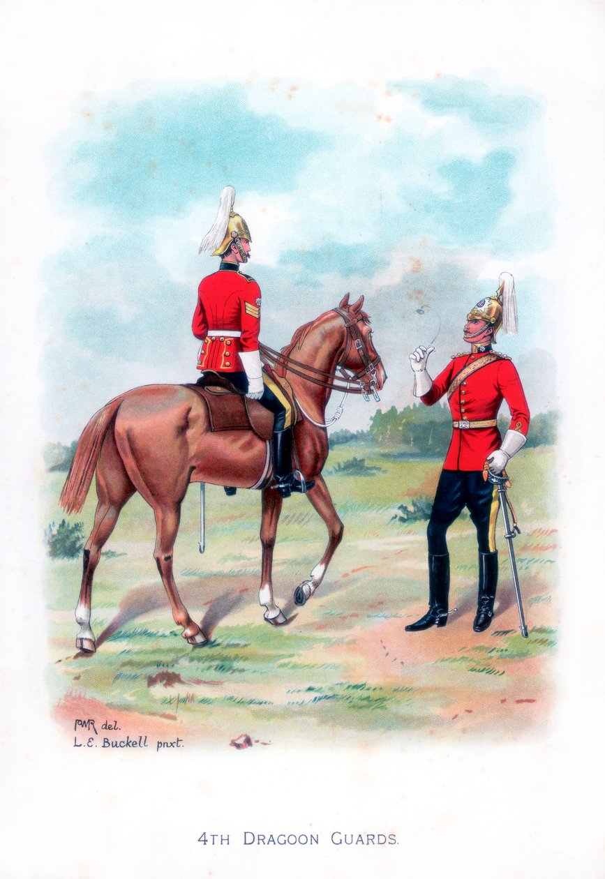 4. dragonvakter, 1915. av L. E. Buckell