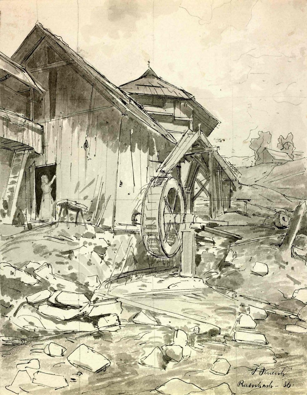 Mølle i Ratecahn av Ladislav Benesch