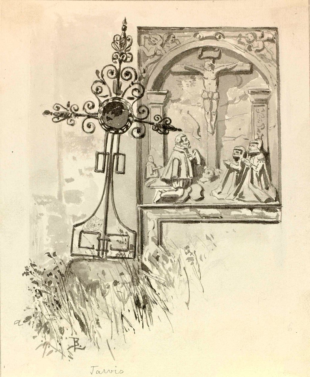 Gravstein på gravsteinen i Trbizun av Ladislav Benesch