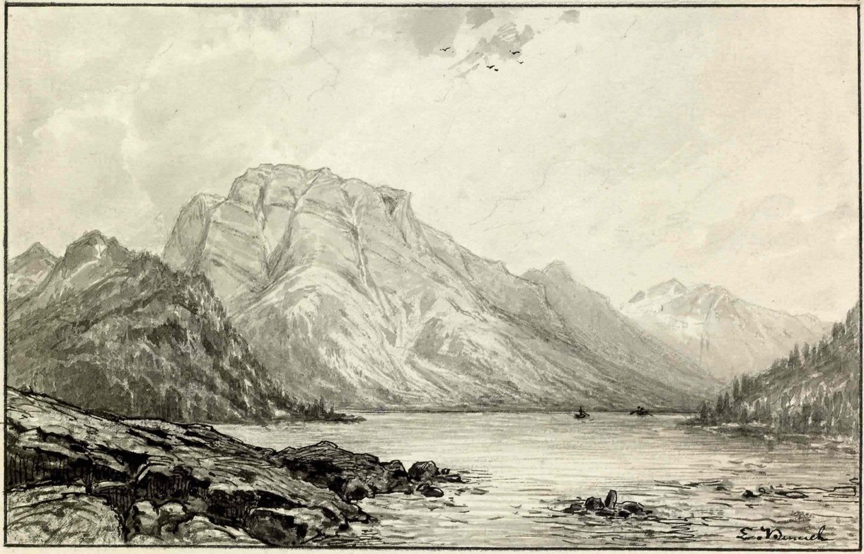 Rabeljsko -innsjøen av Ladislav Benesch