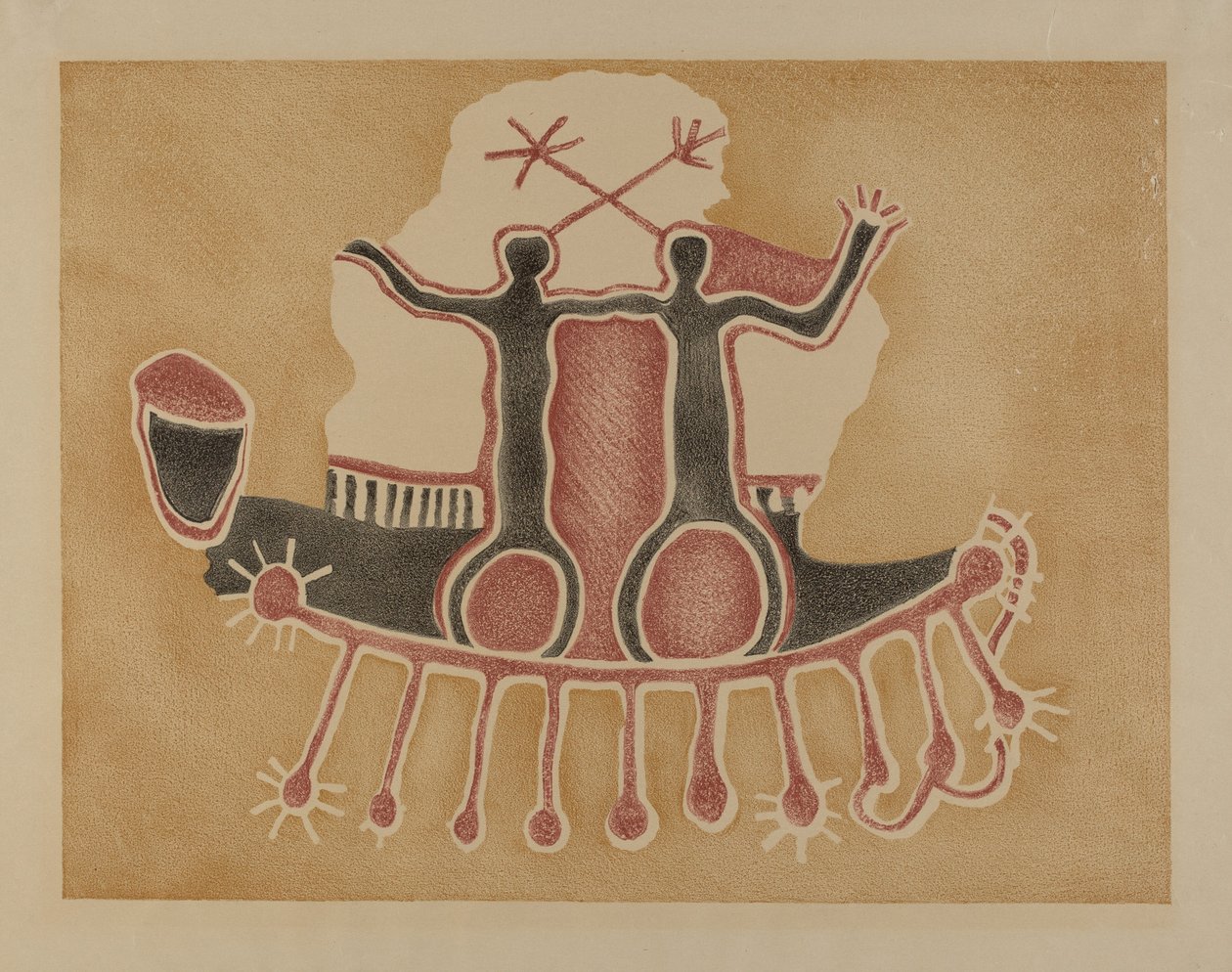 Petroglyph - Menneskefigurer av Lala Eve Rivol