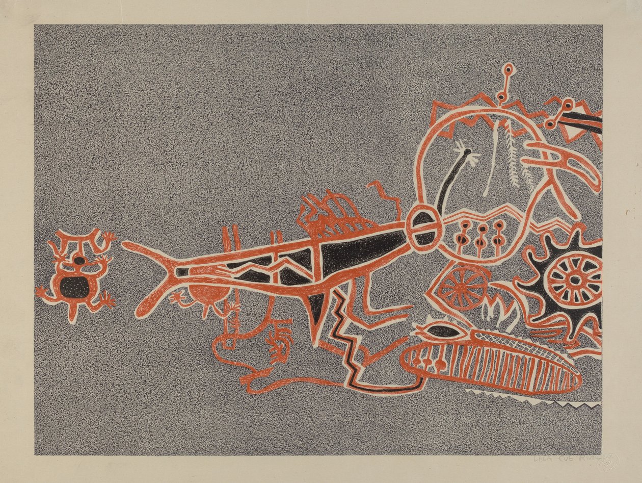Petroglyph - Menneskefigurer av Lala Eve Rivol