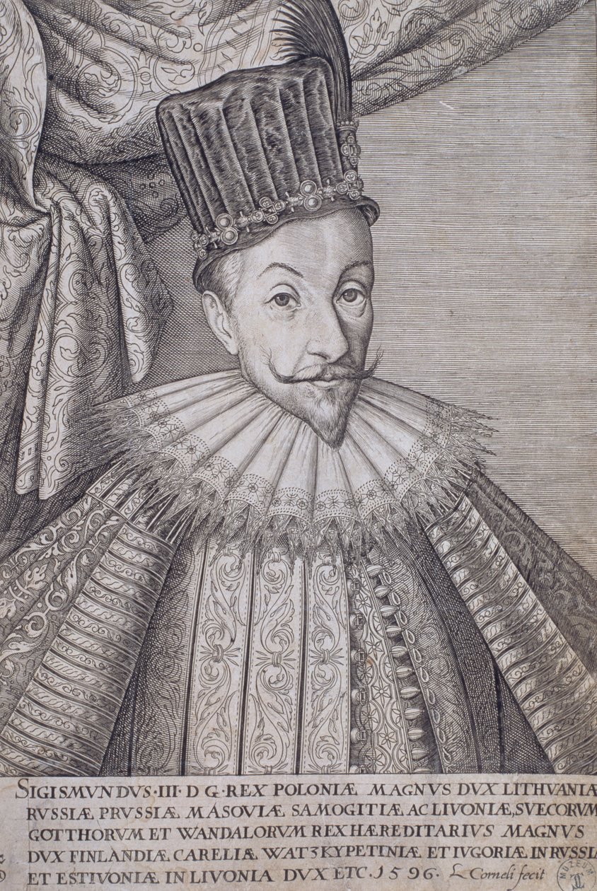Sigismund Vasa III (1566-1632) konge av Polen, 1596 av Lambert Cornelis