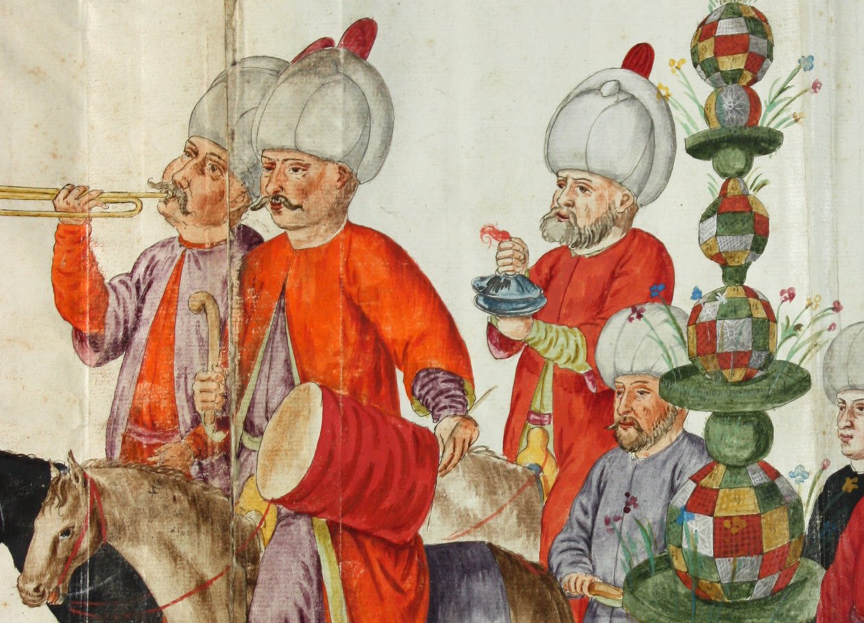 Illustrasjon fra Lambert de Vos Kostumbuch fra 1574, nå i stats- og universitetsbiblioteket i Bremen av Lambert de Vos de Vos