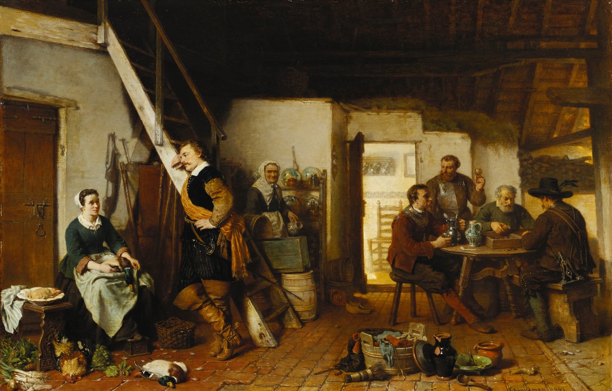 The Cavalier Approach, 1867 av Lambertus Lingeman