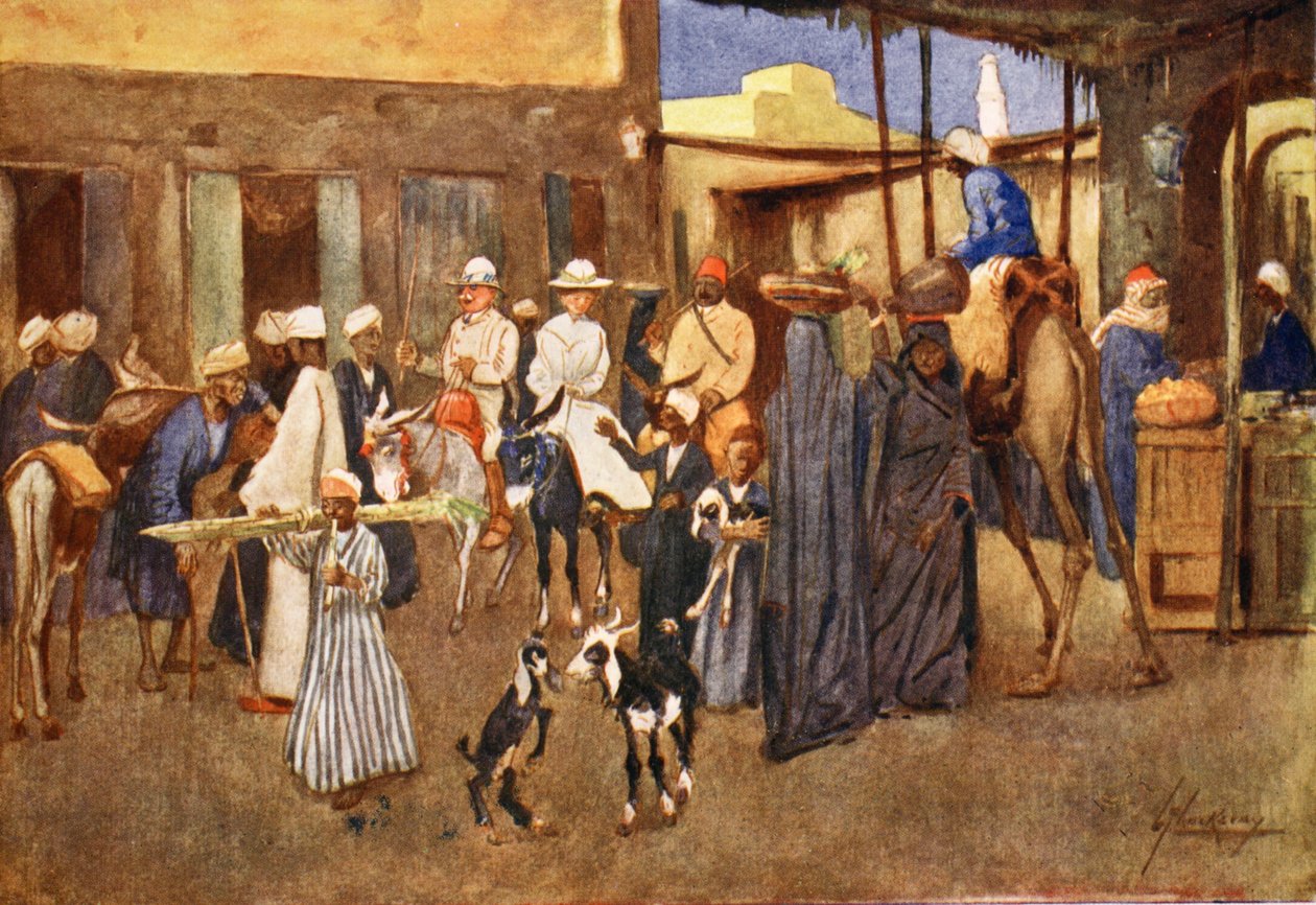 Ouah! Riglak!, fra 'The Light Side of Egypt', 1908 av Lance Thackeray