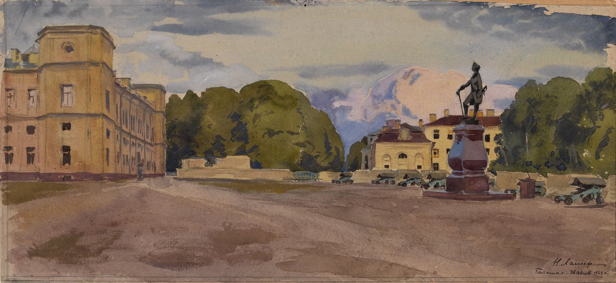 Gatchina-palasset, 1924 av Lanceray