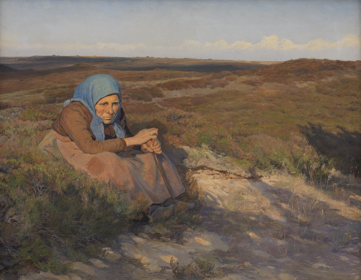 En kjerring «Bette Dorte» på heia av Larsen
