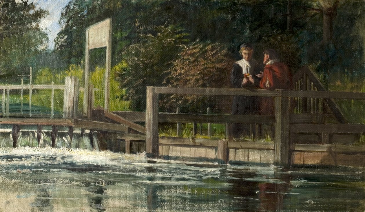 Trysting Place (olje på lerret lagt om bord) av Laslett John Pott