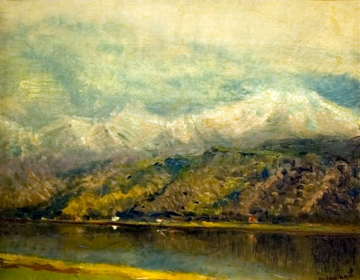 Chipped tonEngelsk: Lake_Csorban av Laszlo Mednyanszky