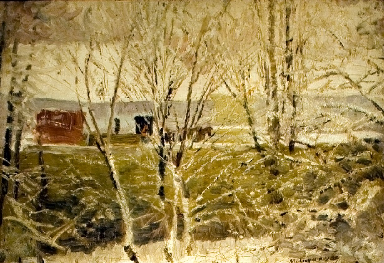 Elso honEngelsk: First_Snown av Laszlo Mednyanszky