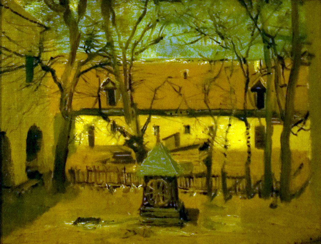UdvarreszletnEngelsk: Detail_of_a_Courtyardn av Laszlo Mednyanszky