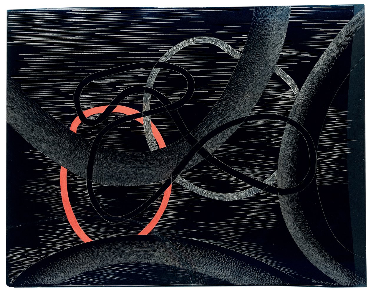 Komposisjon, 1939 av Laszlo Moholy Nagy