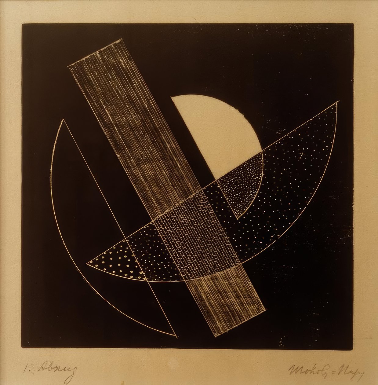 Uten tittel (konstruktivistisk komposisjon) av Laszlo Moholy Nagy