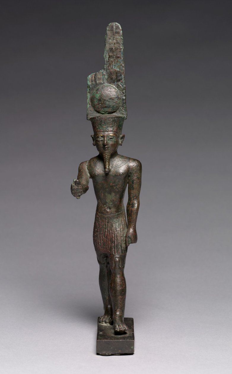 Statuett av Amen-Ra, 664-30 f.Kr av Late Period Egyptian