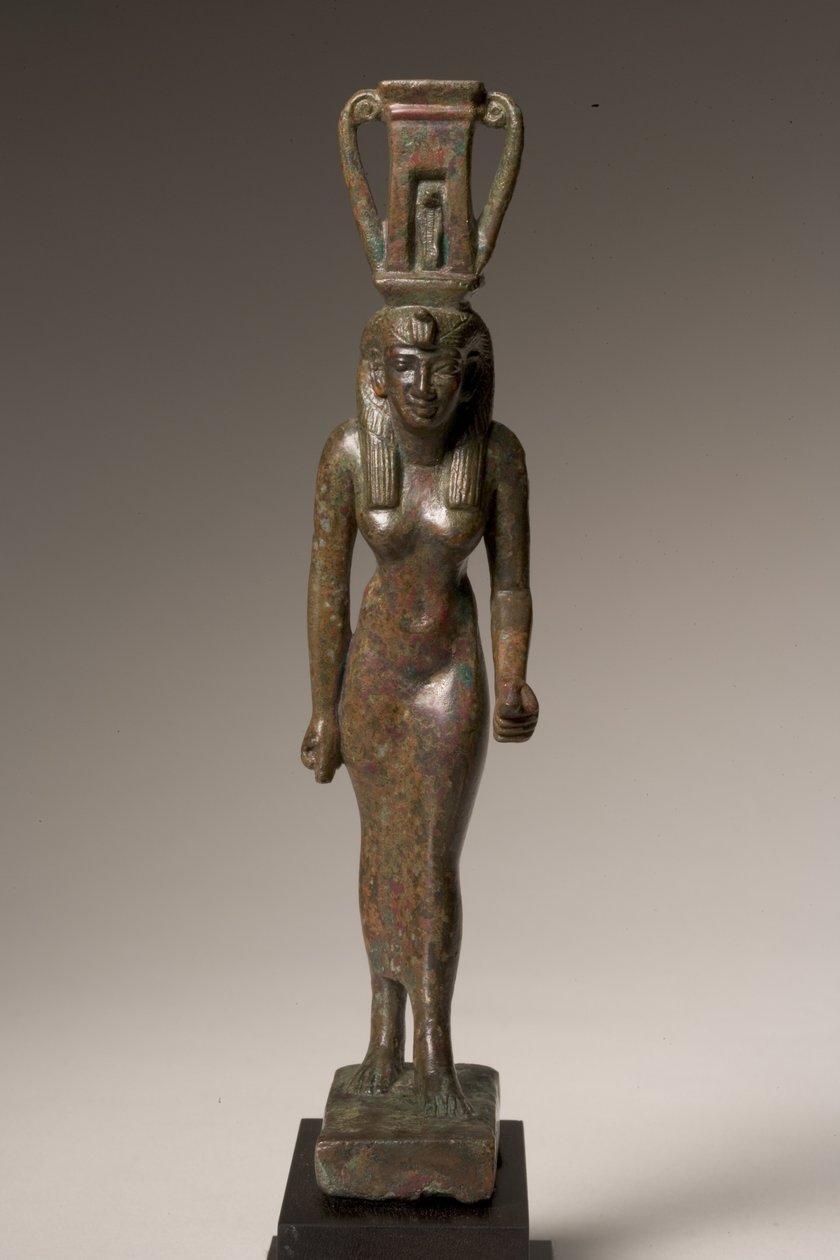 Statuett av gudinnen Nebet-hetepet (bronse) av Late Period Egyptian