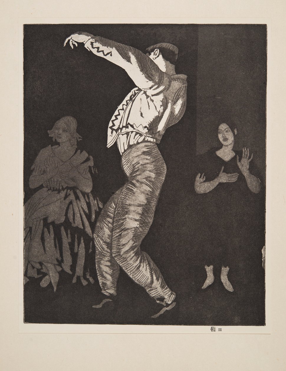 Spansk danser nr. II, pub. 1923. av Laura Knight