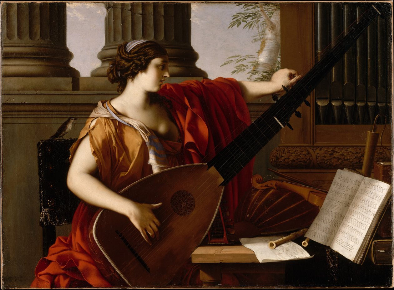 Allegorisk musikkfigur av Laurent de la Hyre