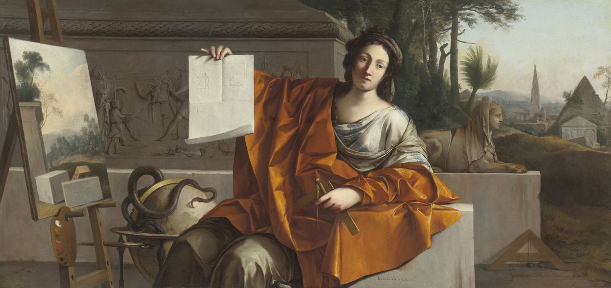 Allegory of Geometry, 1649 av Laurent La Hyre de