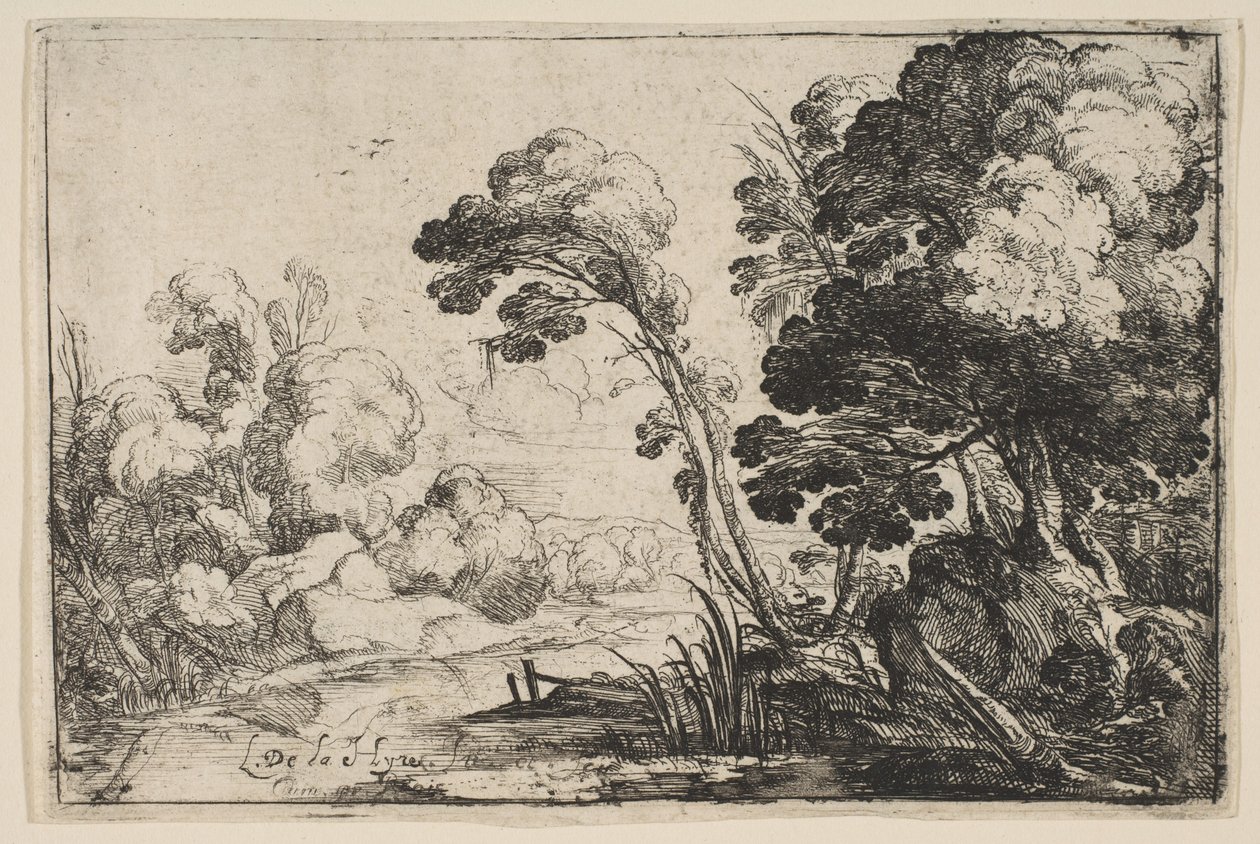 Elv i skogen. av Laurent de la Hyre