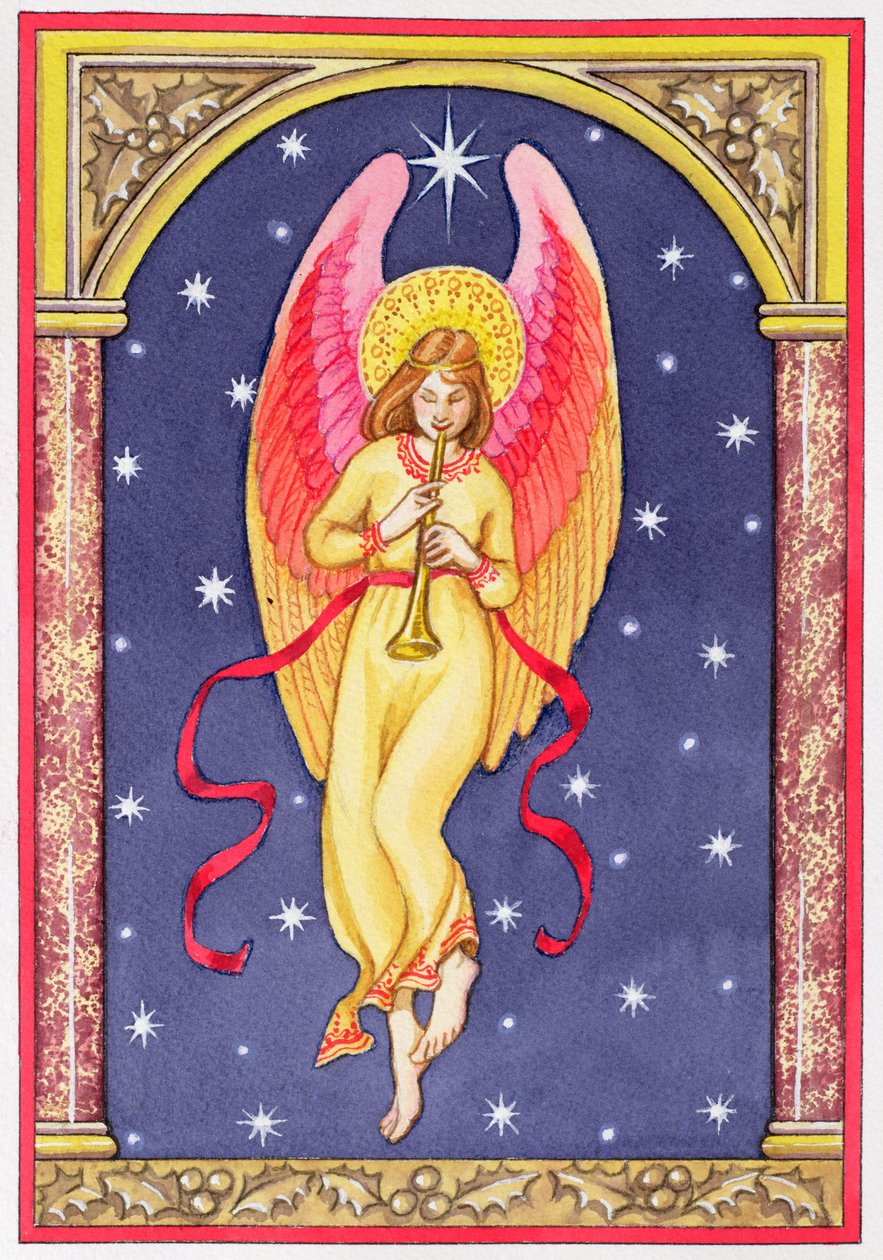 Herald Angel, 1996 (wc) av Lavinia Hamer