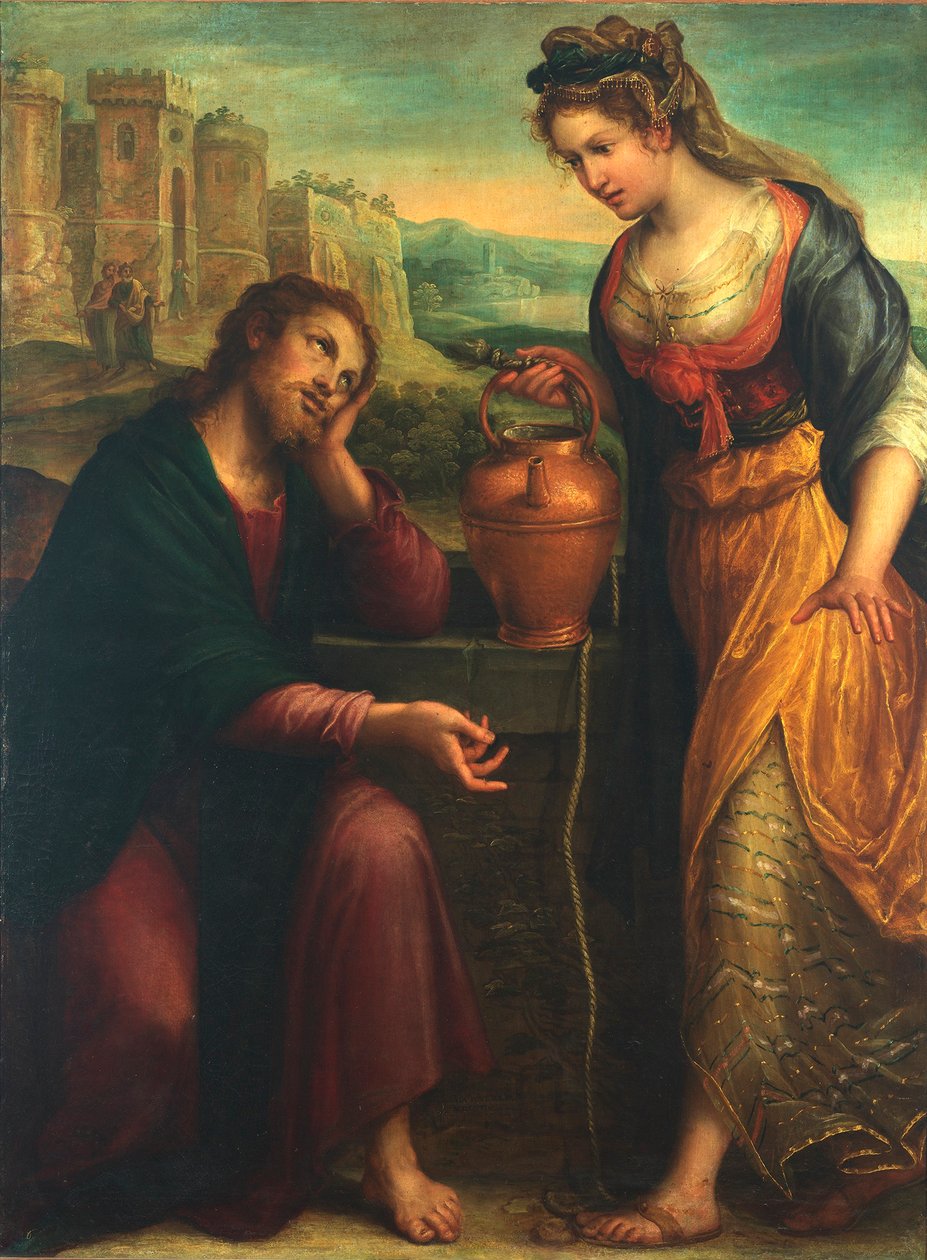 Kristus og den samaritanske kvinnen, 1607. av Lavinia Fontana