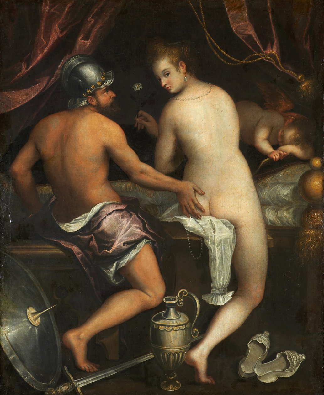 Mars og Venus, ca 1595. av Lavinia Fontana
