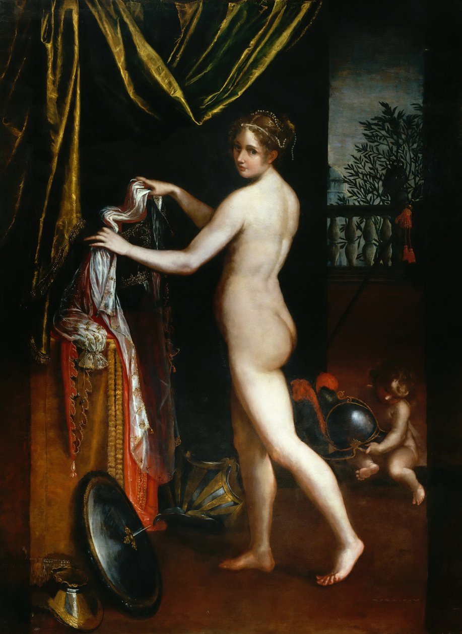Minerva Dressing, 1613. av Lavinia Fontana