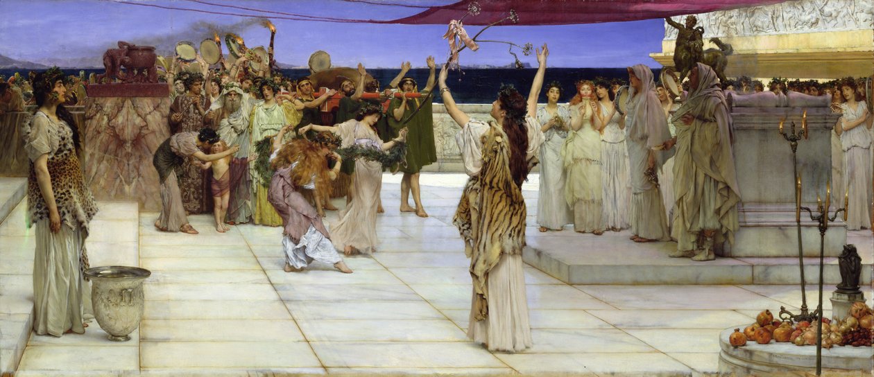 En dedikasjon til Bacchus, 1889 av Lawrence Alma Tadema