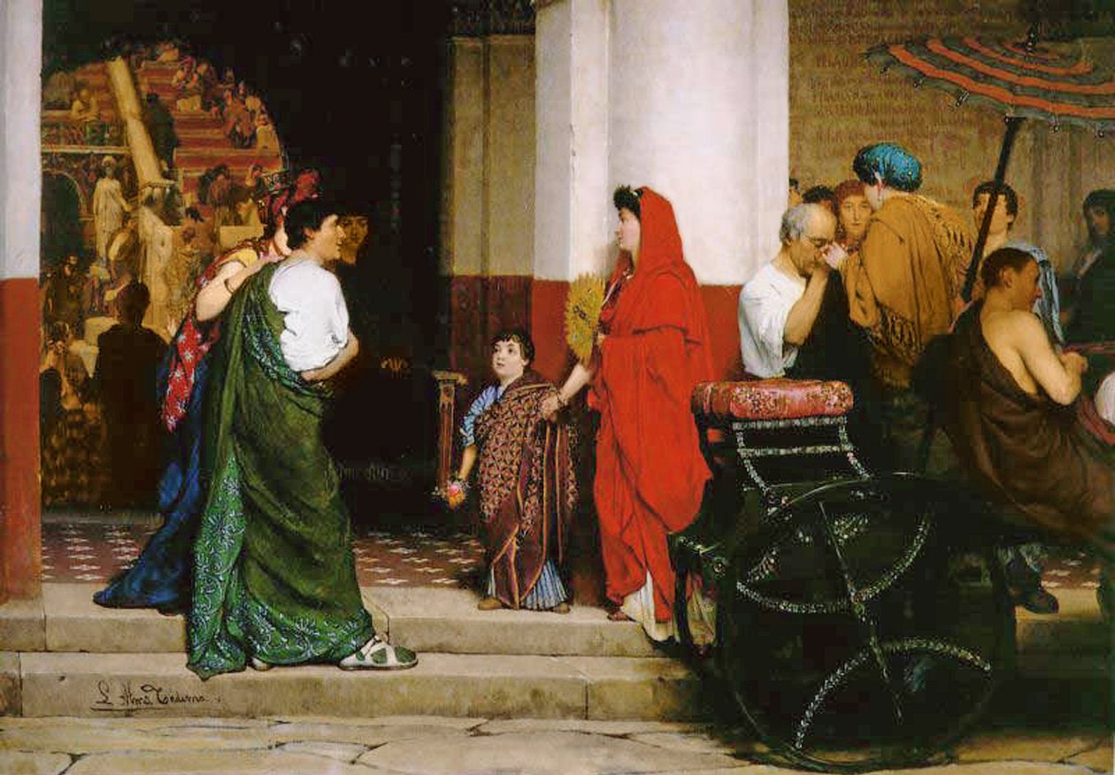 Inngang til et romersk teater, 1866 av Lawrence Alma Tadema
