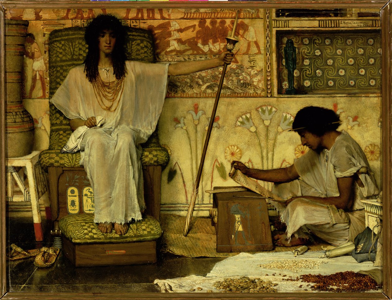 Joseph, tilsynsmann for faraos kornmagasiner, 1874 av Lawrence Alma Tadema
