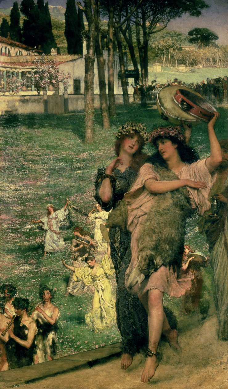 On the Road to the Temple of Ceres: A Spring Festival, 1879 av Lawrence Alma Tadema