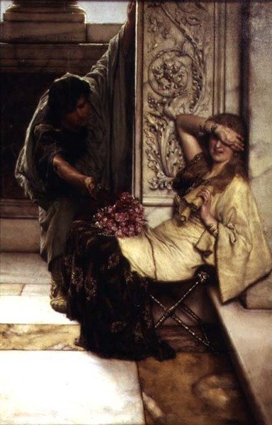 Shy, 1883 (se også 198372) av Lawrence Alma Tadema