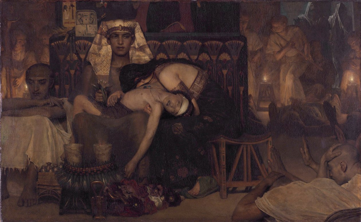 nFaraos førstefødte eks. 12:29. [2] av Lawrence Alma Tadema