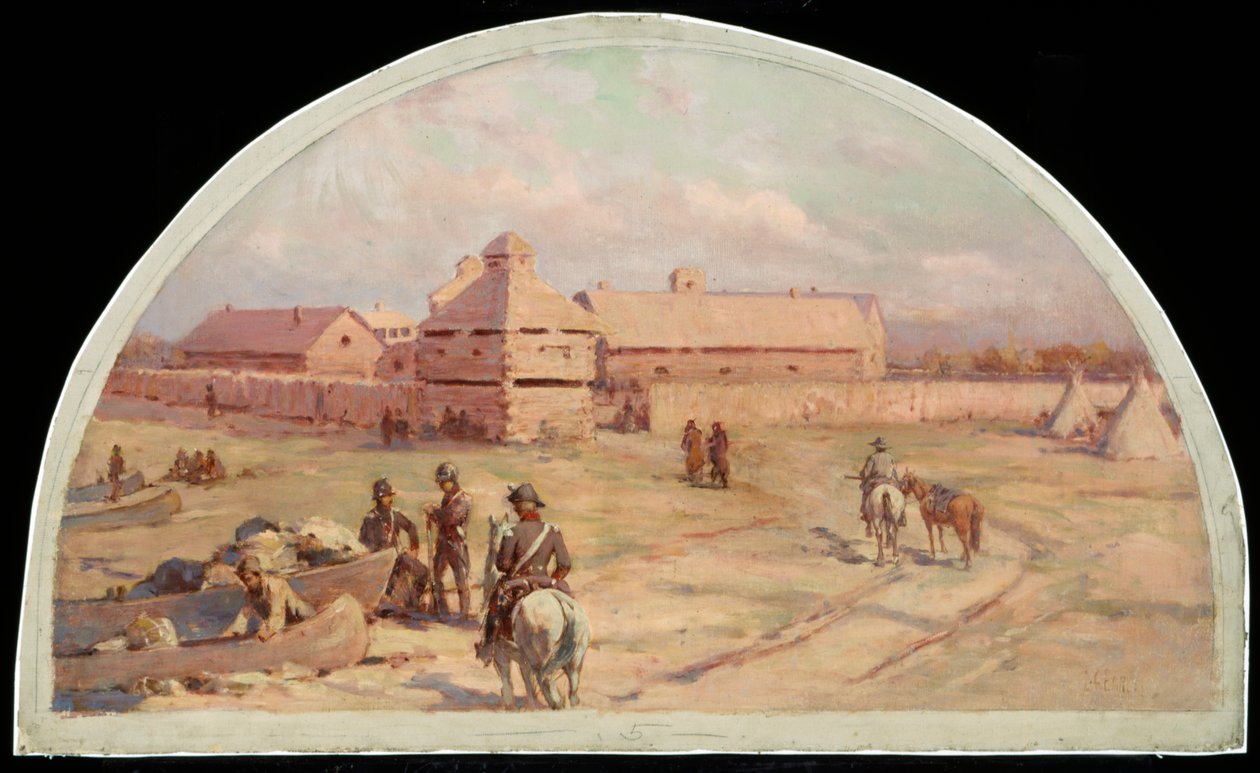 Det første fortet Dearborn, 1803, 1900 av Lawrence Carmichael Earle