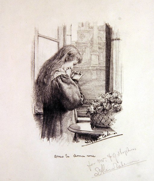 Marciana - Jeg elsker deg, elsk meg (litho) av Lawrence Alma Tadema